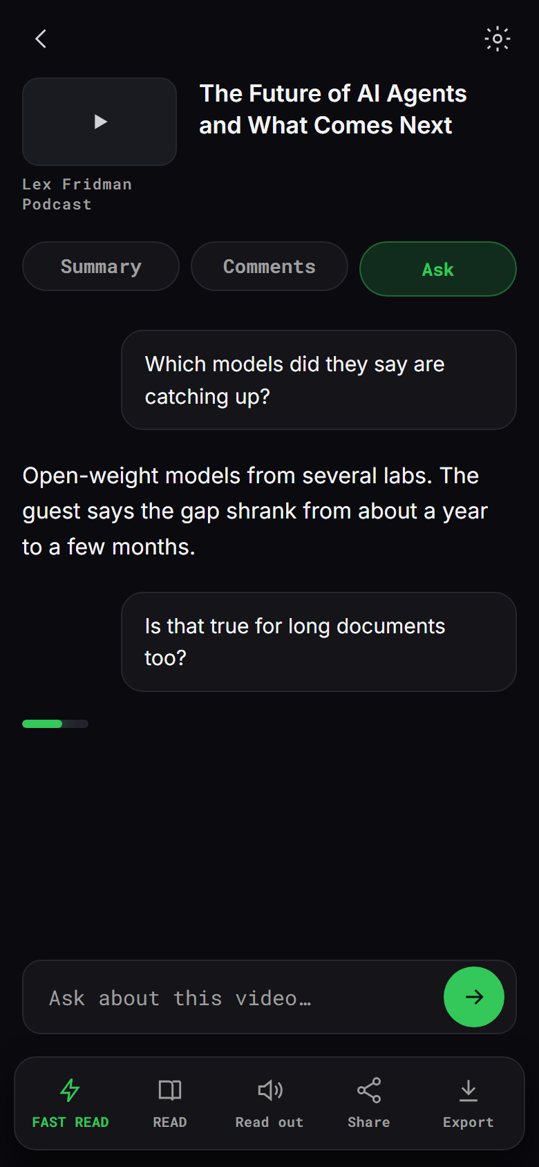 Ask questions about the source
